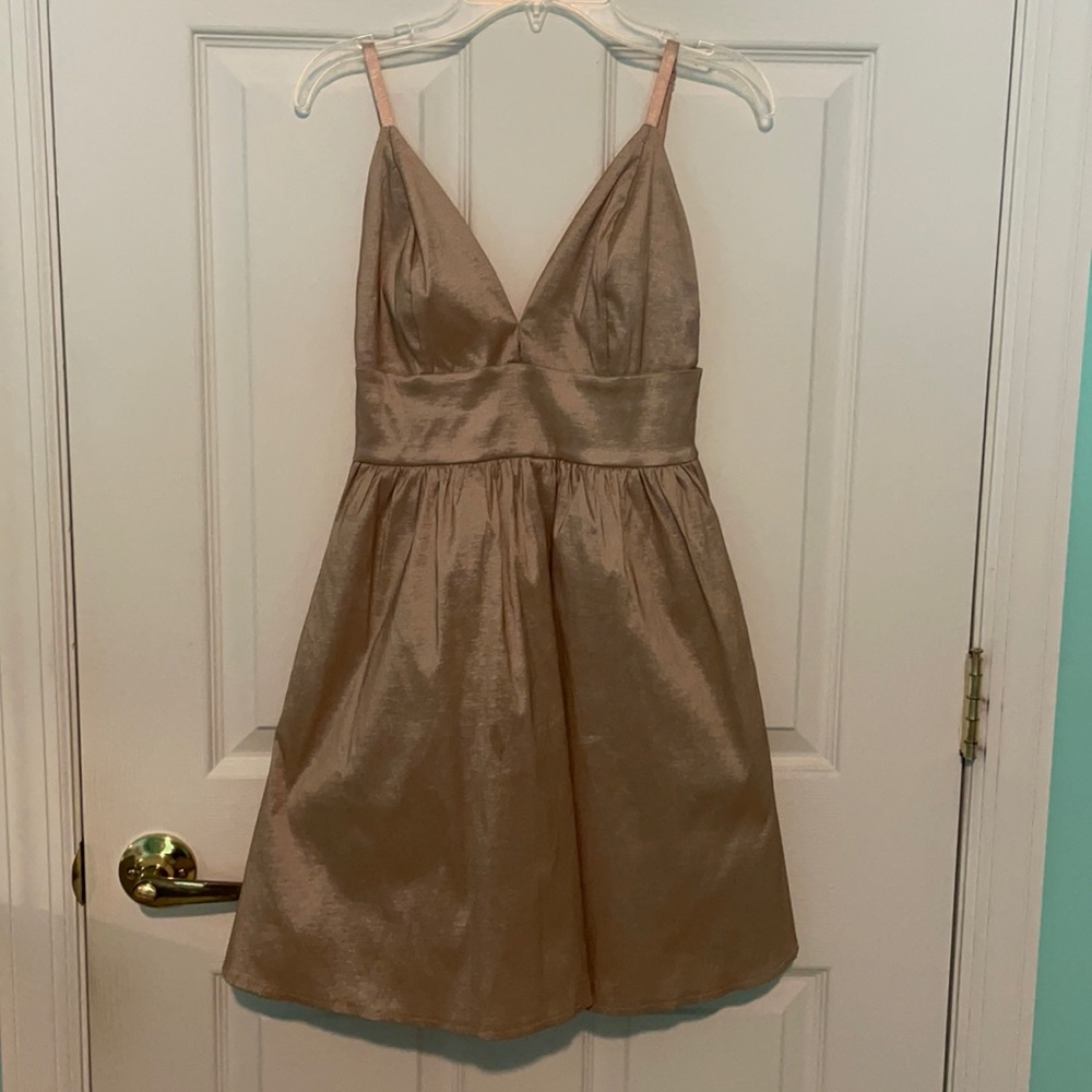 Champagne Taffeta Dress